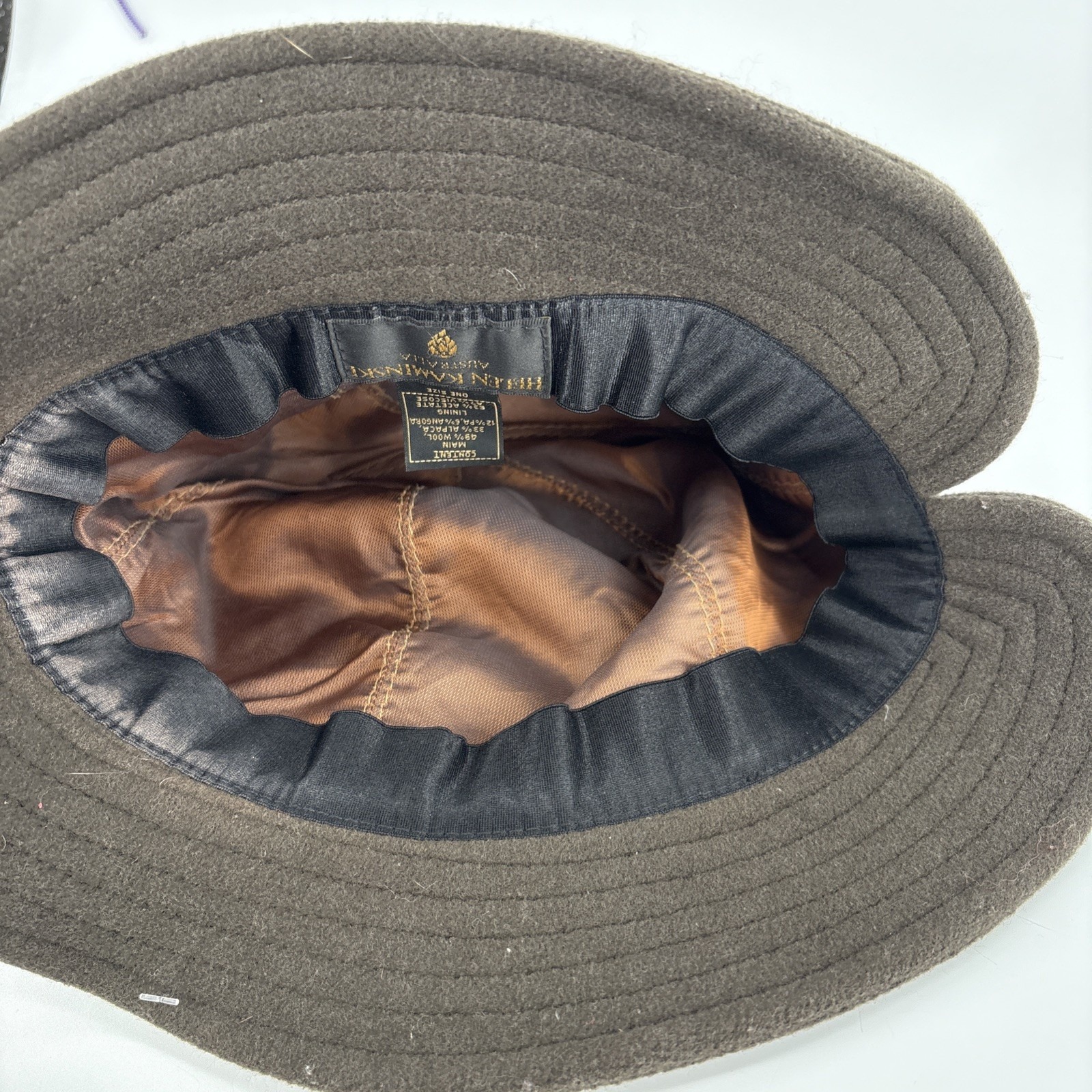 Helen Kaminski Cloche Hat Australia O/S Brown Wool Alpaca Angora Blend — image 4 of 5